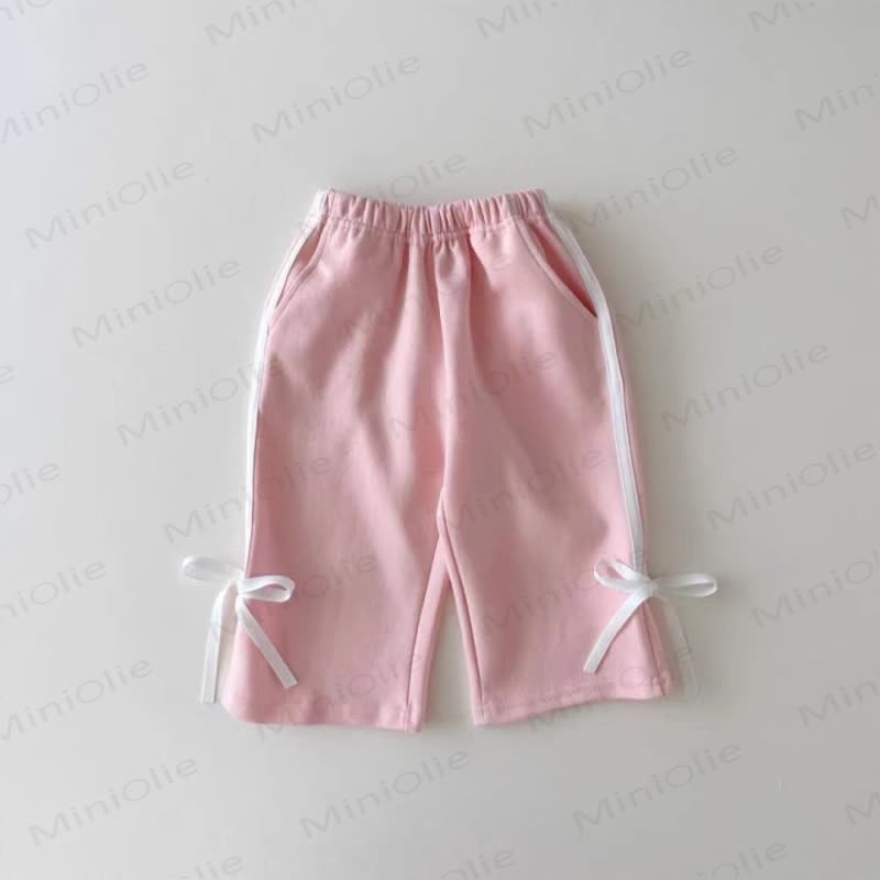 Baby Girl Bow Trim Sweatshirt and Pants 2-piece Set - image 4