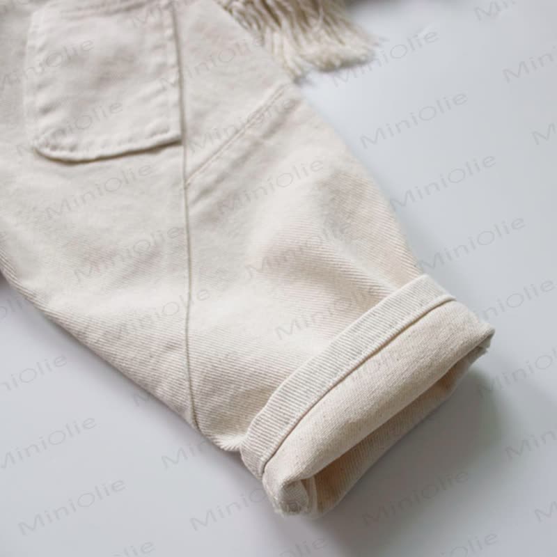 Toddler Solid Color Utility Pocket Pants - image 8