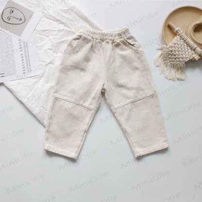 Toddler Solid Color Utility Pocket Pants - image 4