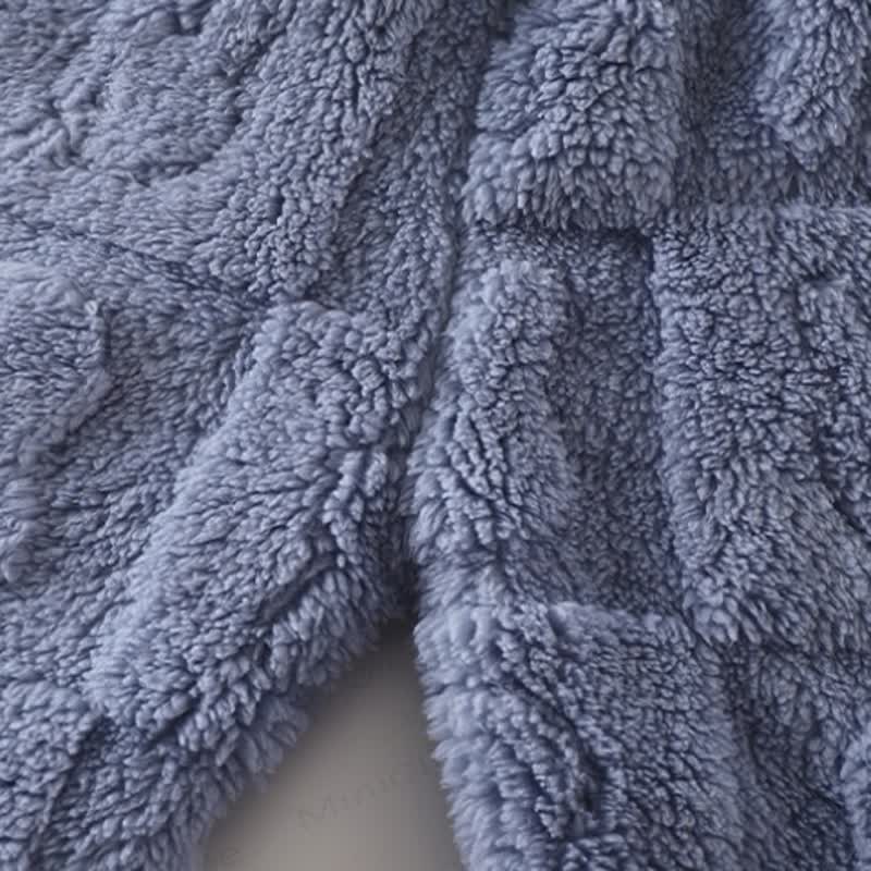Toddler Solid Color Thickened Flannel Lounge 2-piece Set - image 8
