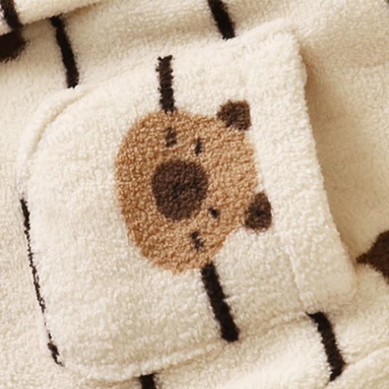 Toddler Blue/White Cozy Fleece Pajama 2-piece Set - image 10