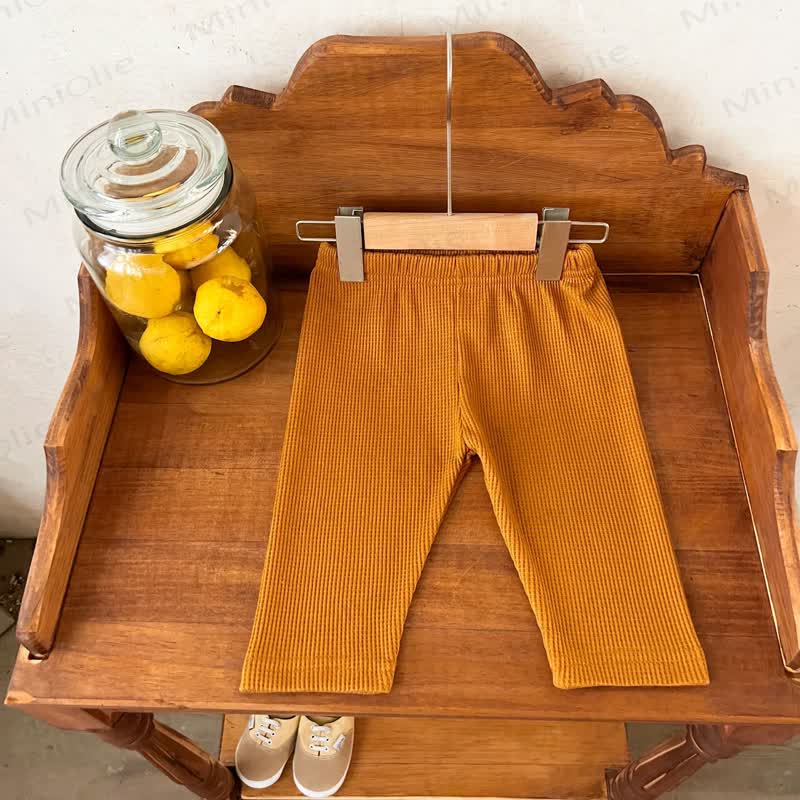 HAPPY Baby Brown Waffle Long Sleeve Top and Pants 2-piece Set - image 6
