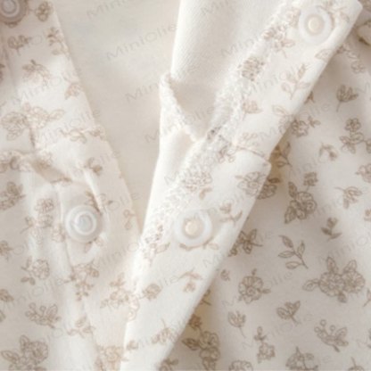 Baby Toddler Floral Peter Pan Collar Cozy Top and Pants 2-piece Set - image 8