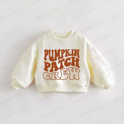 PUMPKIN PATCH CREW Baby Toddler Cream Sweatshirt - Cream - 3-5T - image 1