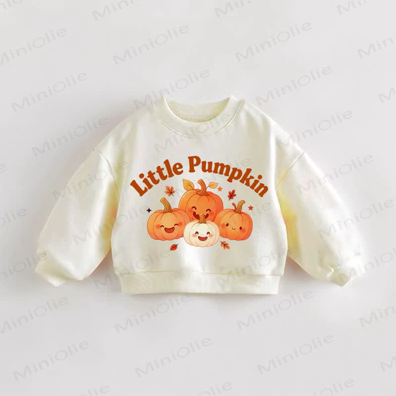 LITTLE PUMPKIN Baby Toddler Cream Sweatshirt - Cream - 3-5T - image 1