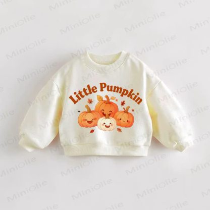 LITTLE PUMPKIN Baby Toddler Cream Sweatshirt - Cream - 3-5T - image 1