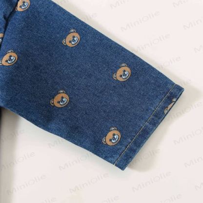 Baby Bear Polo Denim Romper - image 4