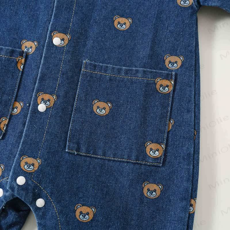 Baby Bear Polo Denim Romper - image 5