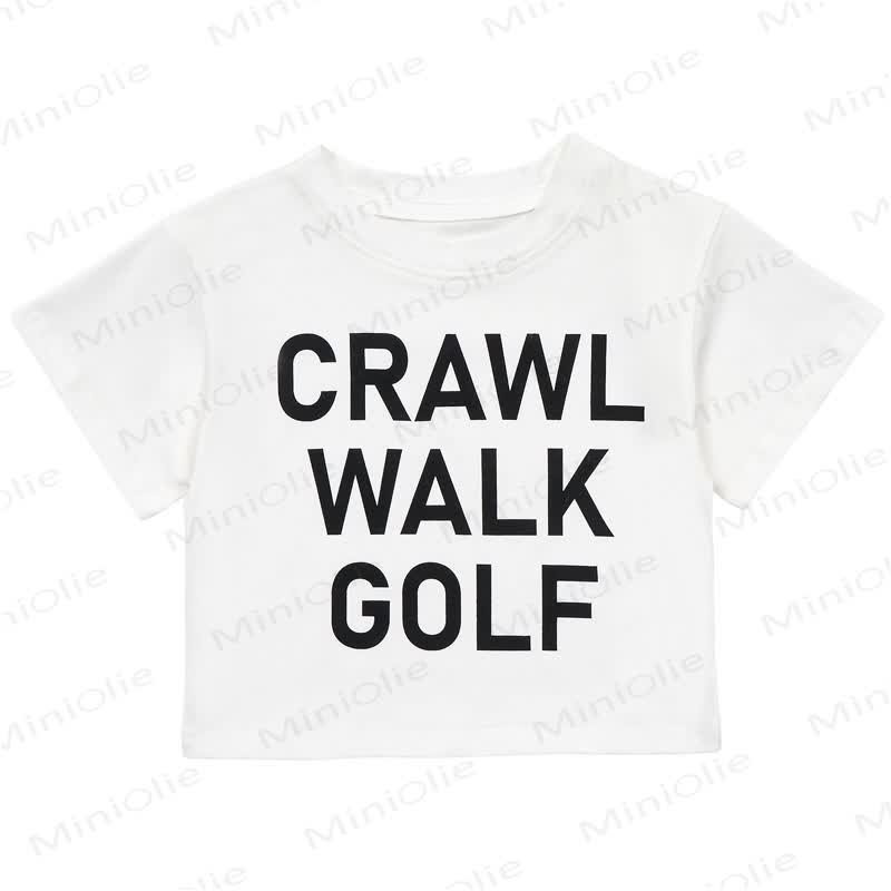 CRAWL WALK GOLF Toddler Baby Short Sleeve Top Jogger Pants 2 Piece Outfit Set - image 6