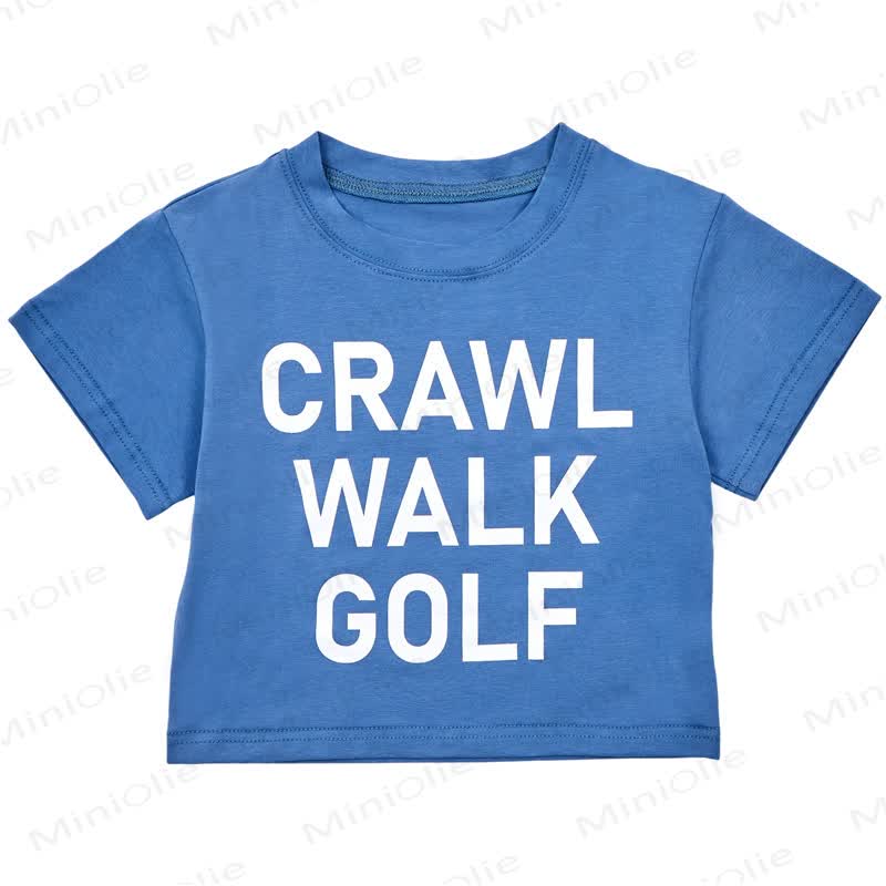 CRAWL WALK GOLF Toddler Baby Short Sleeve Top Jogger Pants 2 Piece Outfit Set - image 2