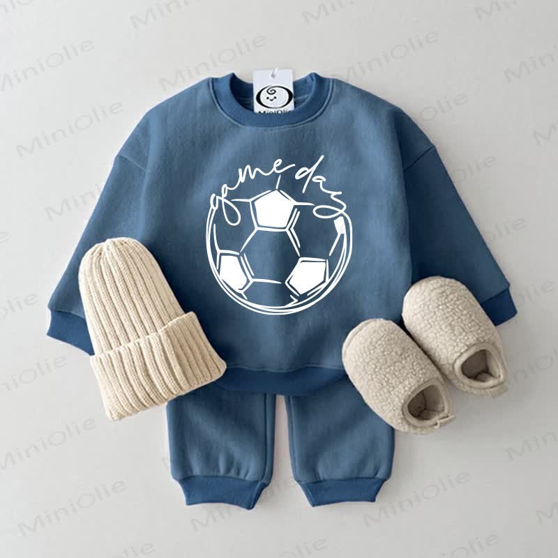GAME DAY Basketballs/Soccer Baby 2-piece Set - Blue Soccer - 2-3T - image 5