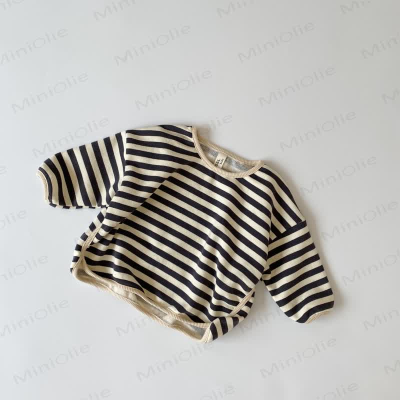Baby Toddler Stripe T-Shirt - Black - 6-7T - image 2