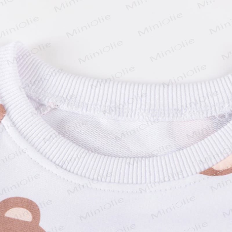 Toddler Teddy Bear Sweatshirt and Striped Pants 2-piece Set - image 3