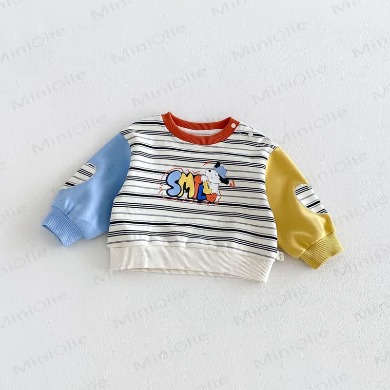 SMILE Colorblock Stripe Baby Romper/Set - image 8