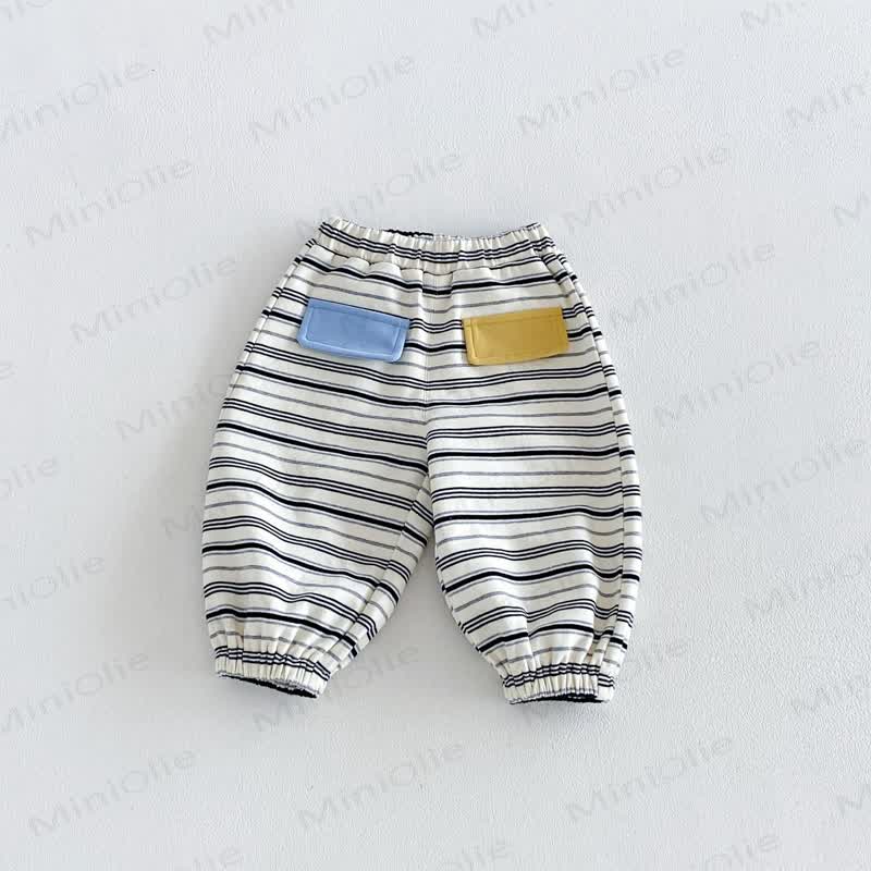 SMILE Colorblock Stripe Baby Romper/Set - image 9