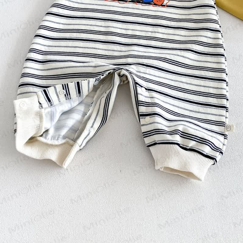SMILE Colorblock Stripe Baby Romper/Set - image 14