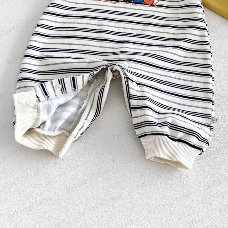SMILE Colorblock Stripe Baby Romper/Set - image 14