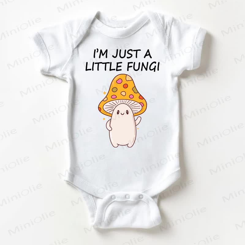 I'M JUST A LITTLE FUNGI Baby White Bodysuit - White - 18-24M - image 1