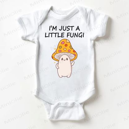 I'M JUST A LITTLE FUNGI Baby White Bodysuit - White - 18-24M - image 1
