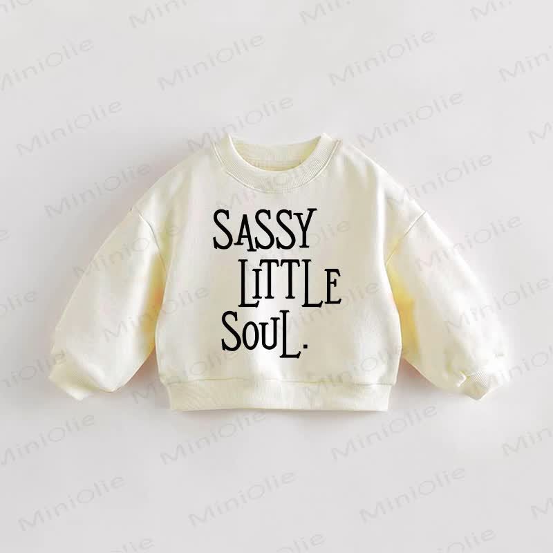 SASSY LITTLE SOUL. Baby Toddler Sweatshirt - Cream - 3-5T - image 1