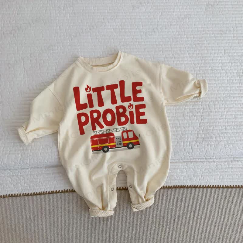 LITTLE PROBIE Baby Toddler Beige Romper - Beige - 2-3T - image 1