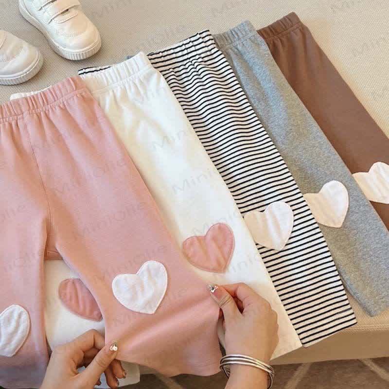 Toddler Heart Patch Leggings - image 1