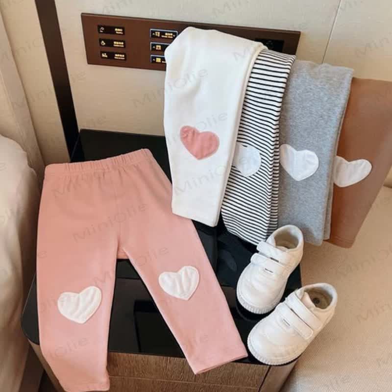 Toddler Heart Patch Leggings - image 3
