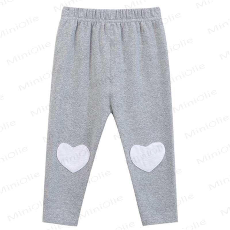 Toddler Heart Patch Leggings - Gray - 6-7T - image 5