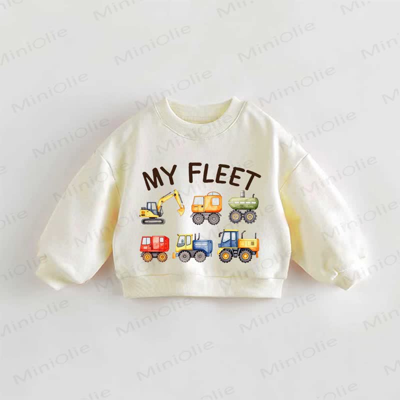 MY FLEET Baby Toddler Cream Sweatshirt - Cream - 3-5T - image 1