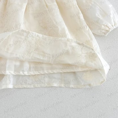 Baby Girl Lace Collar Long Sleeve Dress - image 10