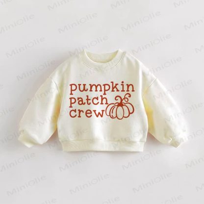 PUMPKIN PATCH CREW Baby Toddler Cream Sweatshirt - Cream - 3-5T - image 1