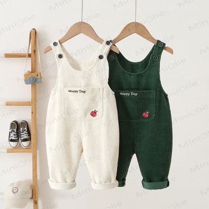 HAPPY DAY Toddler Baby Corduroy Pocket Overalls - image 1