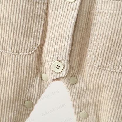Baby Toddler Girls Mushroom Corduroy Peter Pan Collar Overalls - image 8