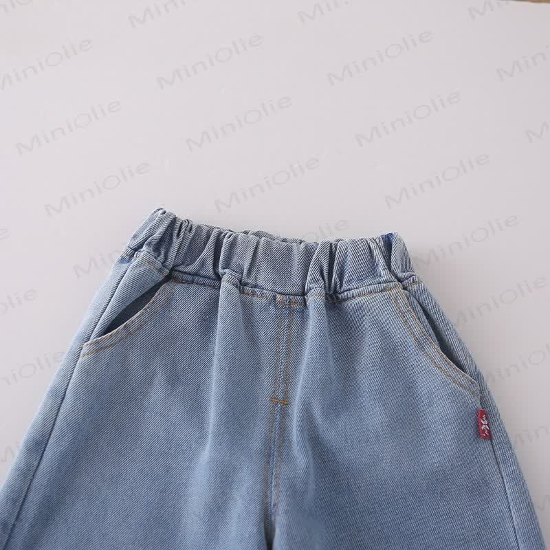 Toddler Girl Bow Knit Vest and Denim Pants 3-piece Set - image 10
