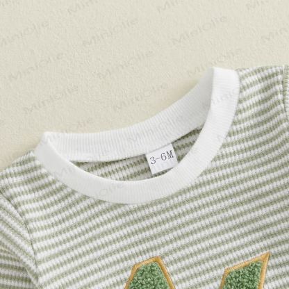 1/2 Baby Striped Number Bodysuit - image 7