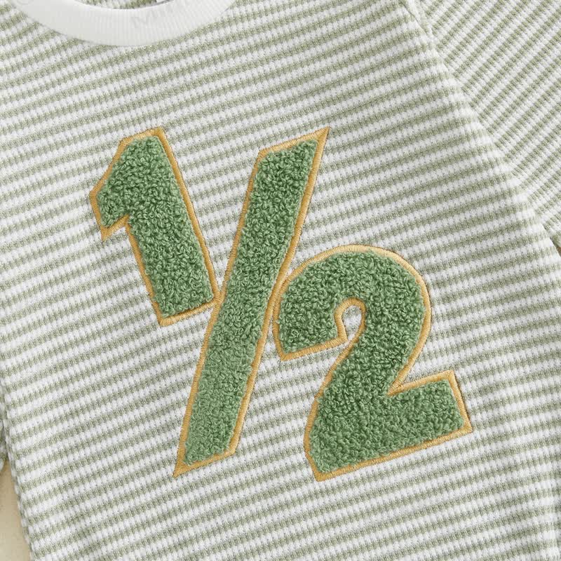 1/2 Baby Striped Number Bodysuit - image 8