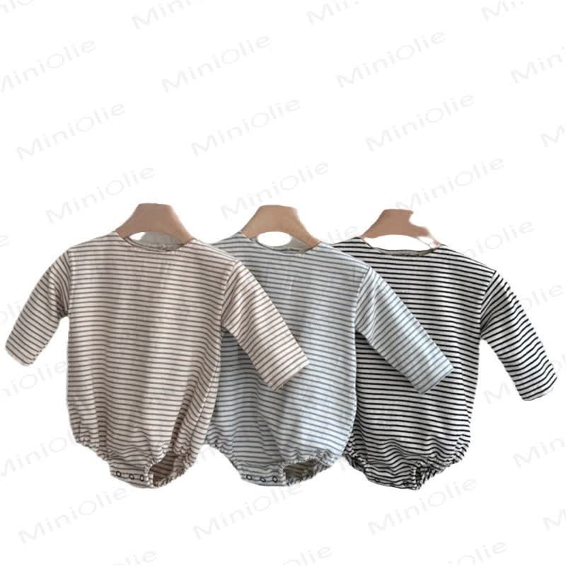 Baby Stripe Long Sleeve Bodysuit - image 7