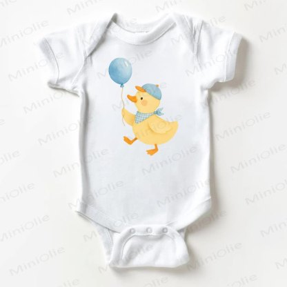 Baby Duck and Balloon White Bodysuit - White - 18-24M - image 1