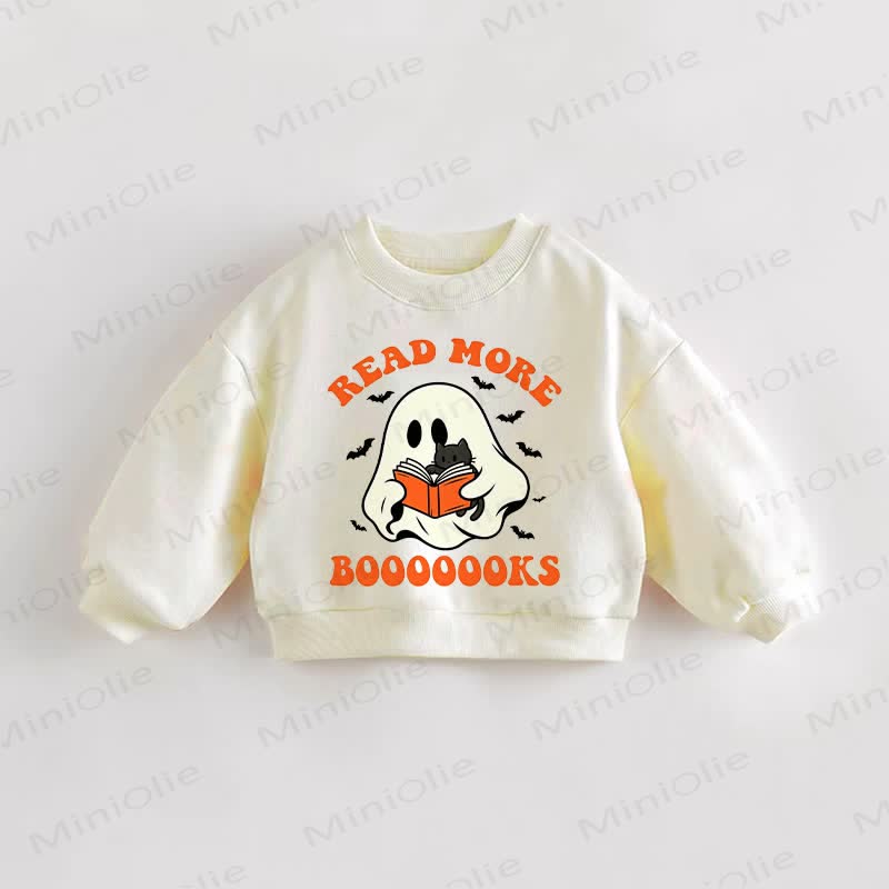 READ MORE BOOOOOOKS Baby Toddler Cream Sweatshirt - Cream - 3-5T - image 1