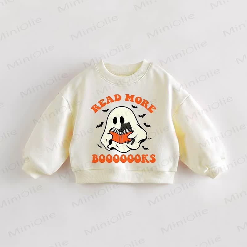 READ MORE BOOOOOOKS Baby Toddler Cream Sweatshirt - Cream - 3-5T - image 1