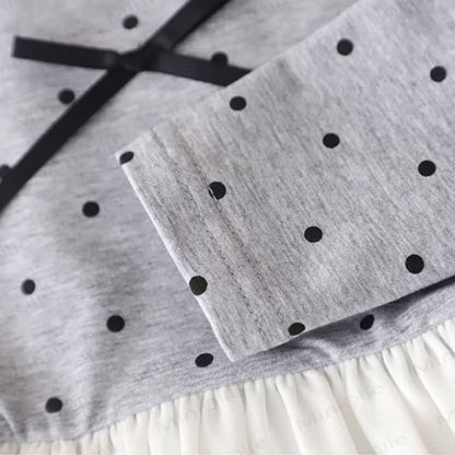 Toddler Girl Polka Dot Ruffle Hem Top and Pants 2-piece Set - image 5