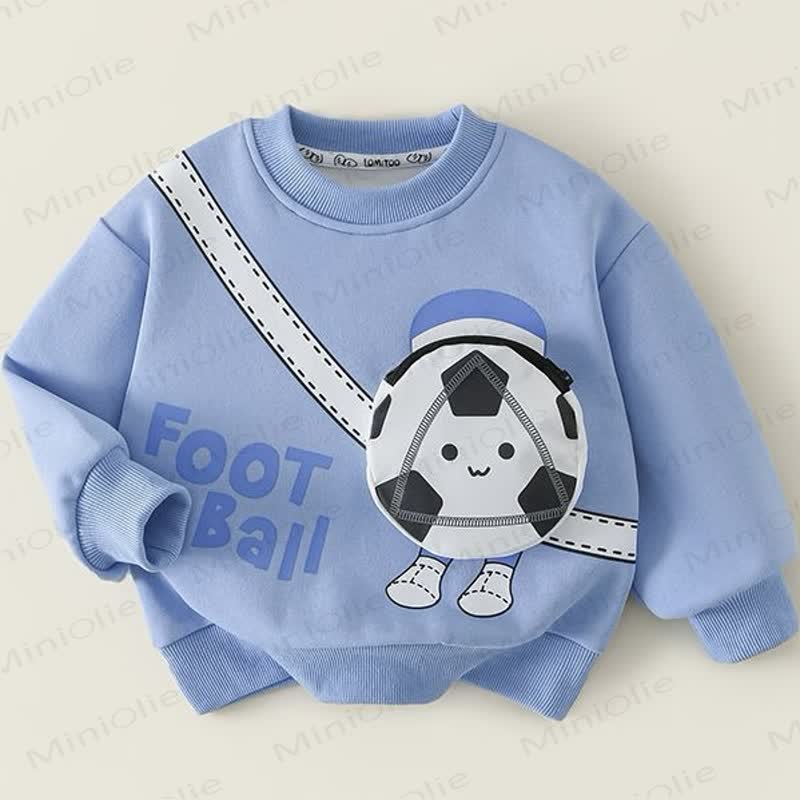 Toddler Patch Pocket Crewneck Sweatshirt - Blue - 8-9T - image 4