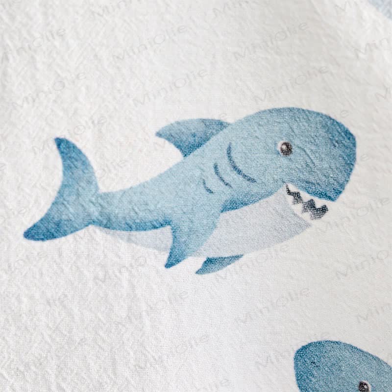 Baby Toddler Shark Print Shirt and Shorts 2-piece Set - image 4