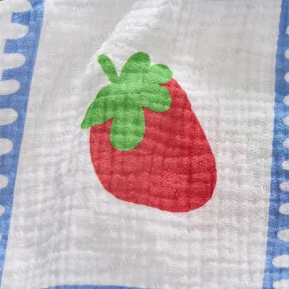 Baby Girls Strawberry Bows Romper with Hat - image 5