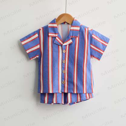 Toddler Boys Striped Shirt and Shorts 2-piece Set - image 3