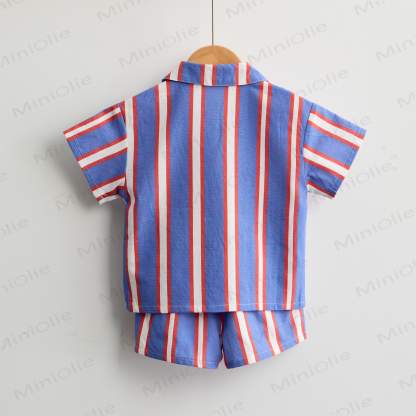 Toddler Boys Striped Shirt and Shorts 2-piece Set - image 4