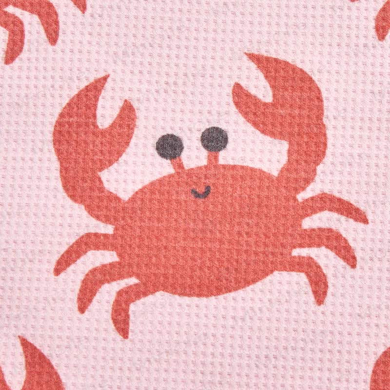 Baby Pink Crab Waffle Tee and Shorts 2-piece Set - image 5