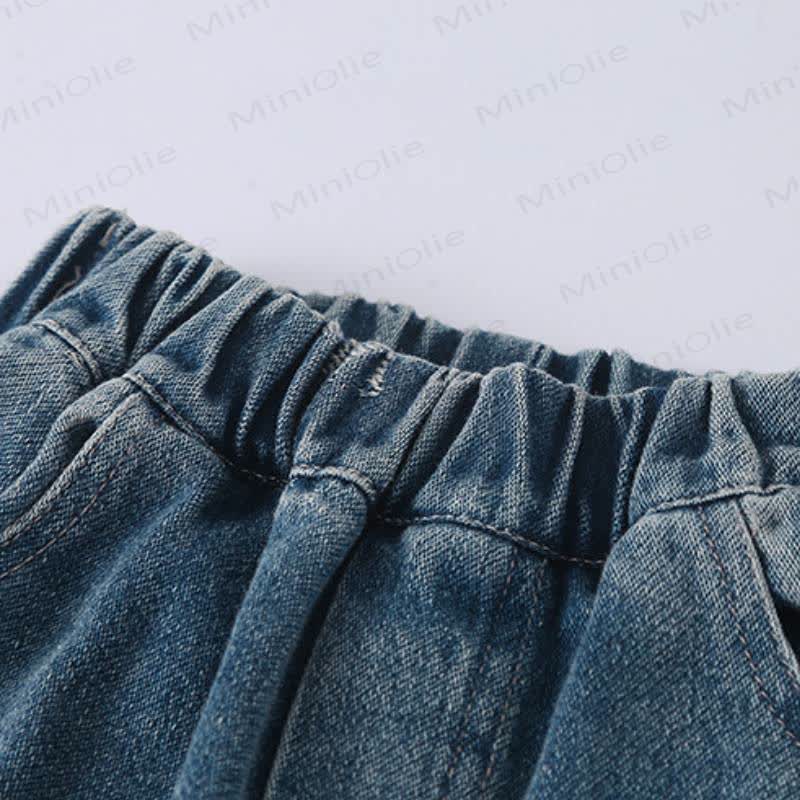 Toddler Horse Print Denim Pants - image 6