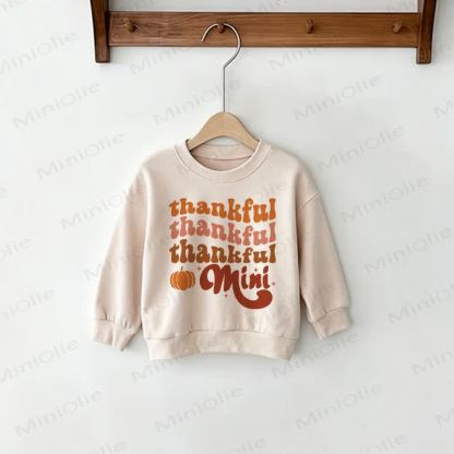 THANKFUL MAMA/MINI Mommy and Me Sweatshirt - Beige - Baby Sweatshirt: 2-3T - image 3