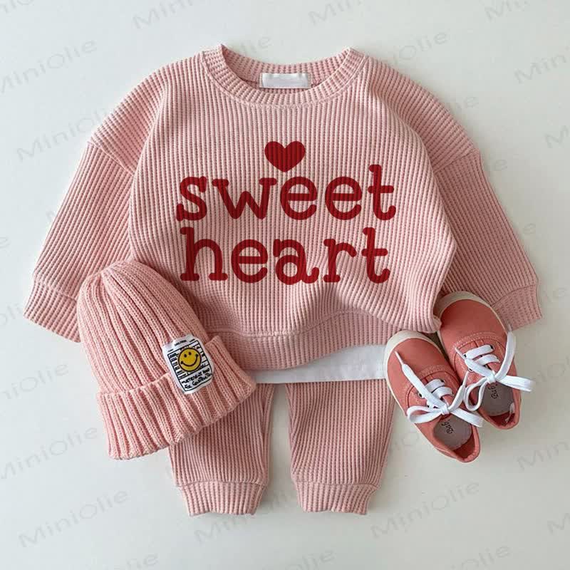 SWEET HEART Baby Pink 2-Piece Set - Pink - 2-3T - image 1